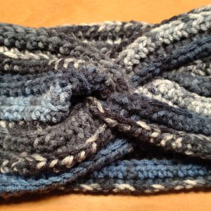 Happy Winter – Stirnband, blau