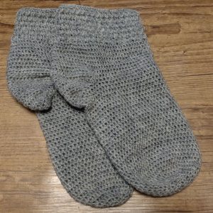 Kuschelige Sofa-Socken grau, Gr. 46/47