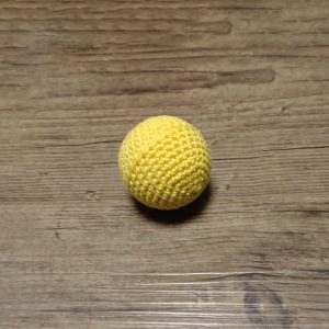 Katzenspielzeug Ball, gelb