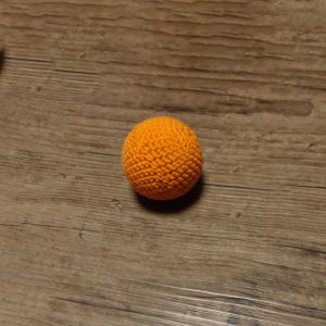 Katzenspielzeug Ball, orange