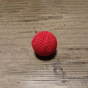 Katzenspielzeug Ball, rot