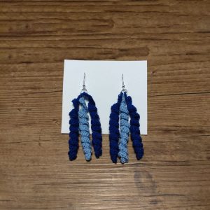 Ohrringe Hänger, blau