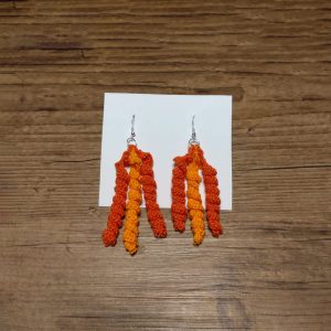 Ohrringe Hänger, orange