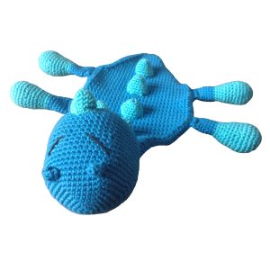 Happy Baby – Dino Schmusetuch aus Baumwolle, blau