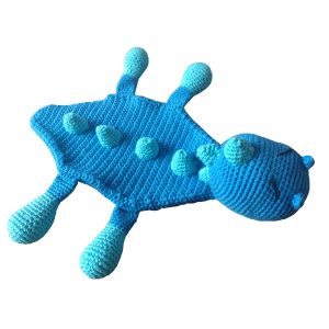 Happy Baby – Dino Schmusetuch aus Baumwolle, blau