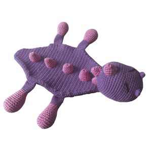 Happy Baby – Dino Schmusetuch aus Baumwolle, rosa