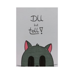 Postkarte Du bist toll