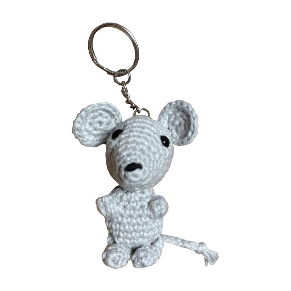 Amigurumi Schlüsselanhänger Maus