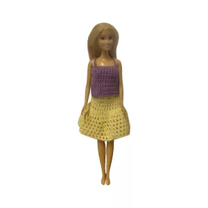 Puppenkleidung Barbie Oberteil lila