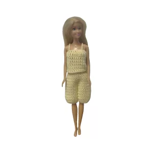 Puppenkleidung Barbie kurze Hose gelb