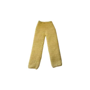 Puppenkleidung Barbie lange Hose gelb