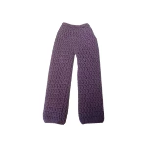 Puppenkleidung Barbie lange Hose lila