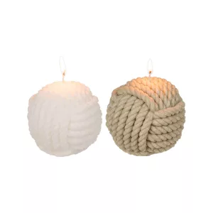 Kugelkerze Kordel, ca. 10 cm