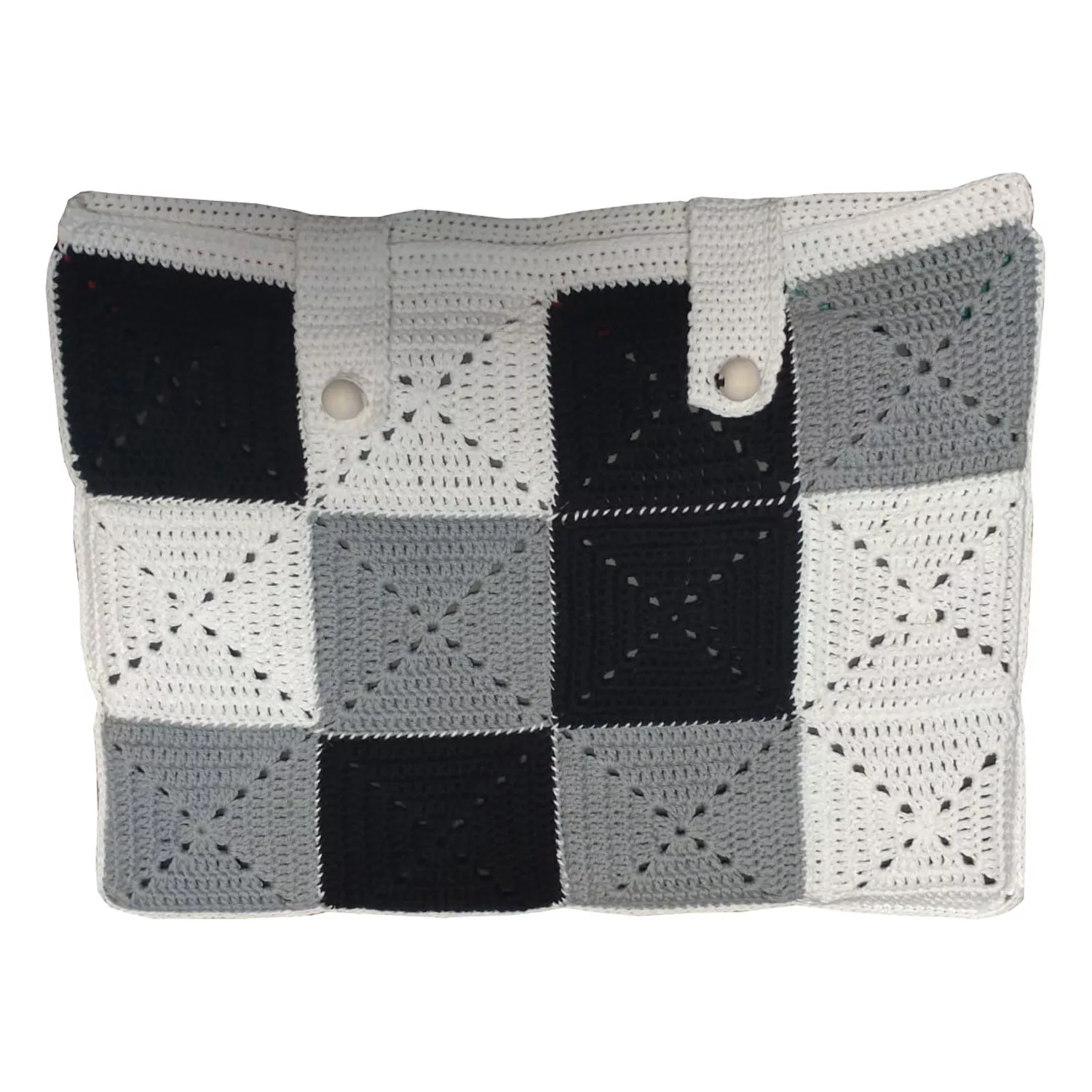 Häkelanleitung Laptoptasche aus Granny Squares