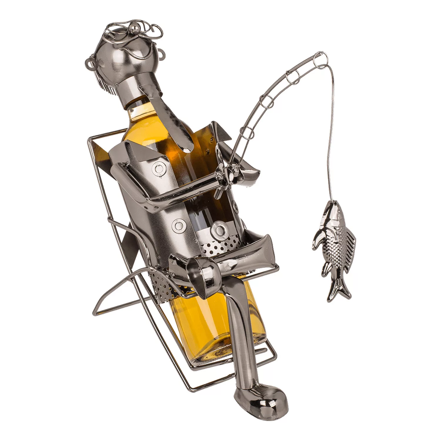 Metall-Flaschenhalter Angler