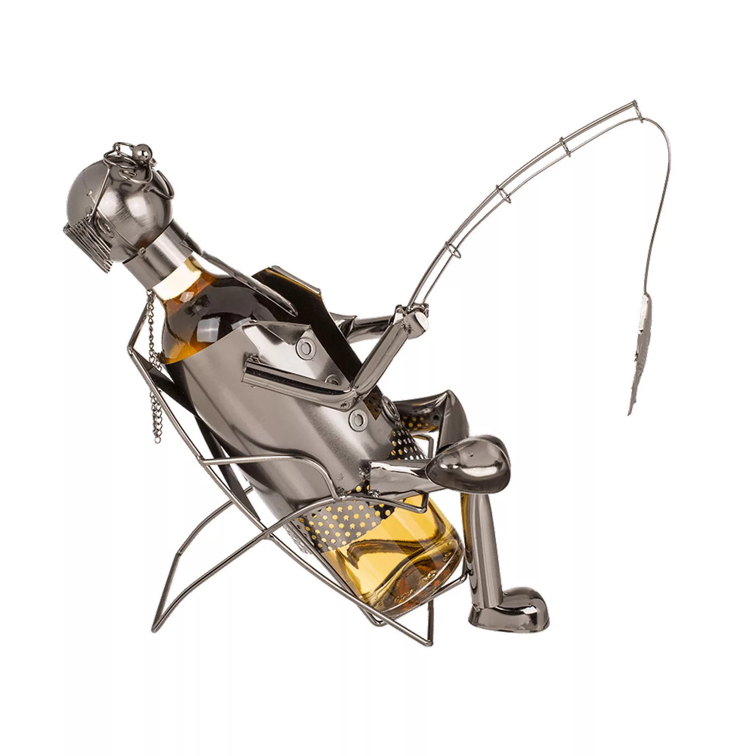 Metall-Flaschenhalter Angler