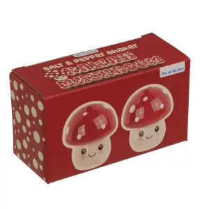 Salz- und Pfefferstreuer Kawaii Pilze, aus Dolomit