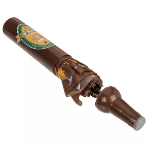 Taschen-Regenschirm Bierflasche, ca. 90 cm