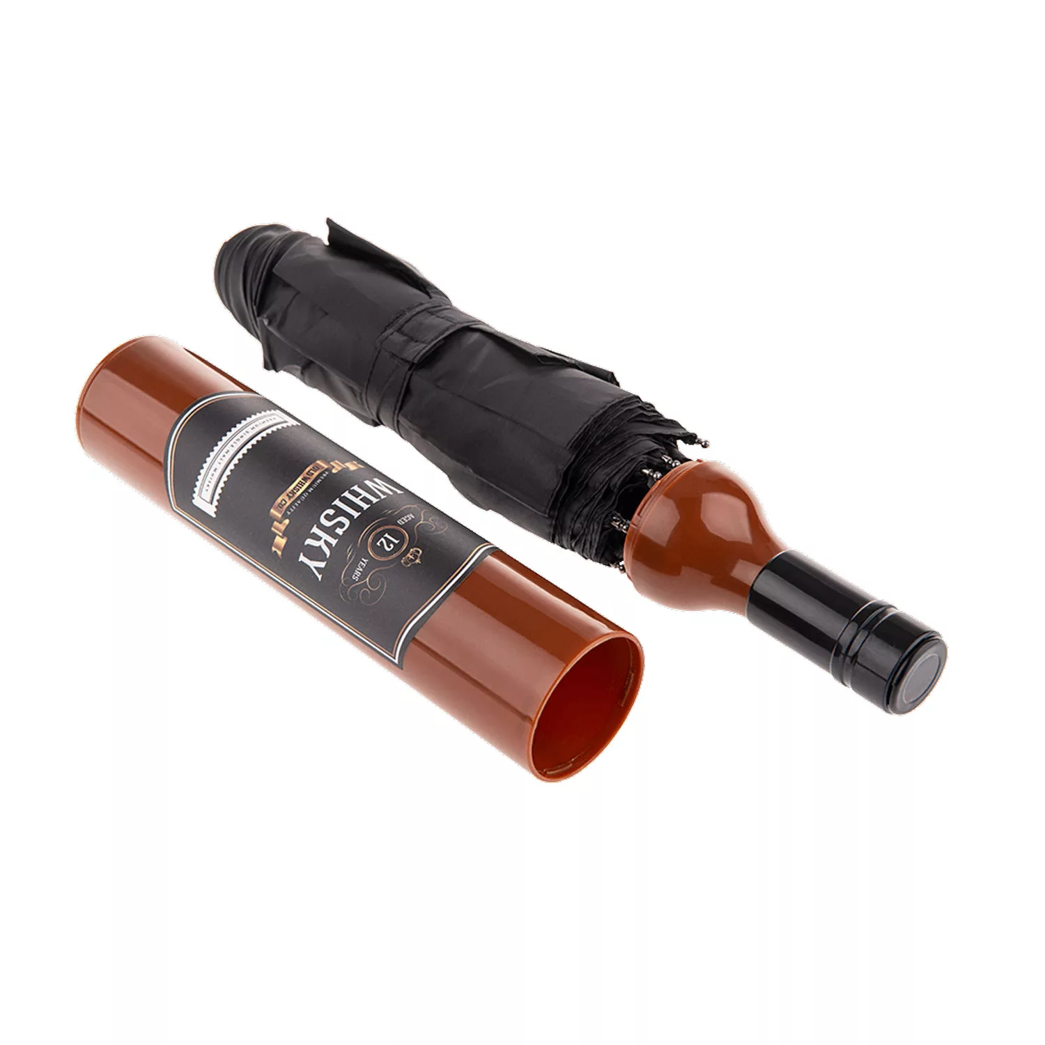 Regenschirm Whiskyflasche