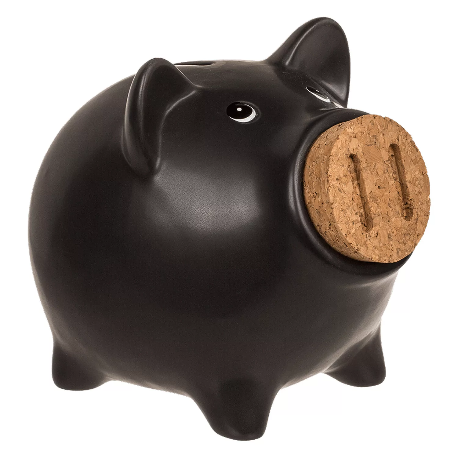 Sparschwein mit Korknase