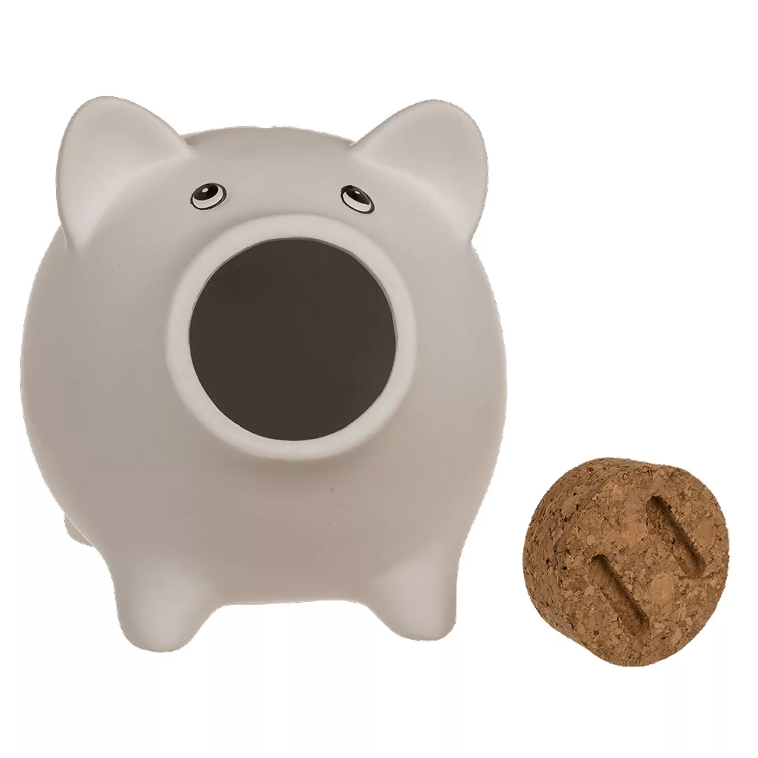 Sparschwein mit Korknase