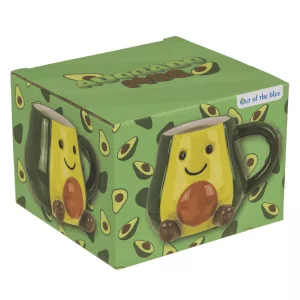 Tasse Kawaii Avocado, aus Dolomit, Füllmenge 370 ml