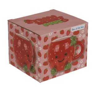 Tasse Kawaii Erdbeere, aus Dolomit, Füllmenge 410 ml