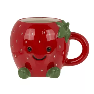 Tasse Kawaii Erdbeere, aus Dolomit, Füllmenge 410 ml