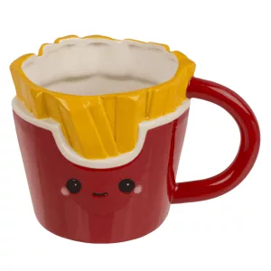 Tasse Kawaii Fritten, aus Dolomit, Füllmenge 420 ml