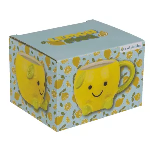 Tasse Kawaii Zitrone, aus Dolomit, Füllmenge 385 ml