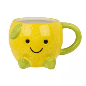 Tasse Kawaii Zitrone, aus Dolomit, Füllmenge 385 ml