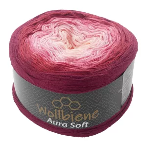 Wollbiene Aura Soft 250g, dunkelrot rot