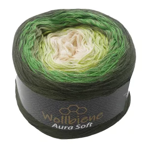 Wollbiene Aura Soft 250g, oliv grün vanille