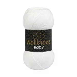 Wollbiene Baby Antipilling 100 g, weiß