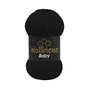 Wollbiene Baby Antipilling 100 g, schwarz