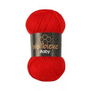 Wollbiene Baby Antipilling 100 g, rot