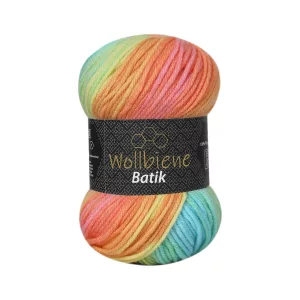 Wollbiene Batik 100g, einhornwolke pastell