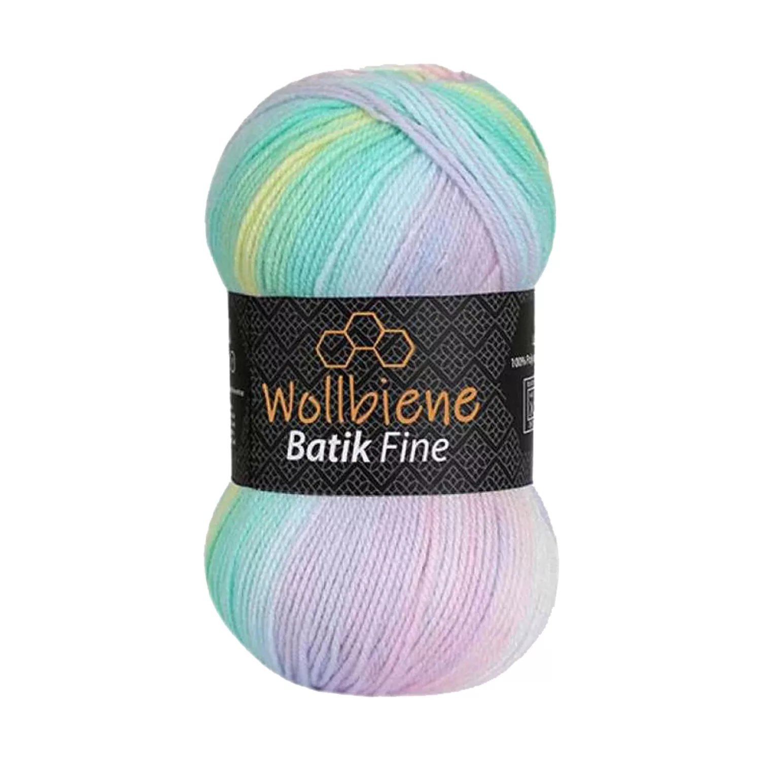 Batik fine grün rosa weiß pastell