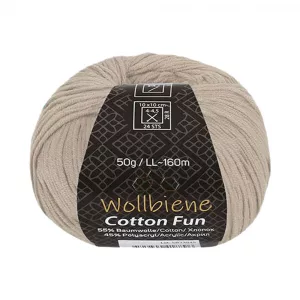 Wollbiene Cotton Fun 50 g, beige