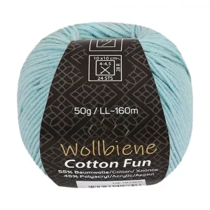Wollbiene Cotton Fun 50g, aqua