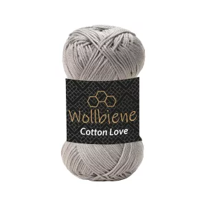 Wollbiene Cotton Love 50g, grau