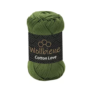 Wollbiene Cotton Love 50g, olivgrün
