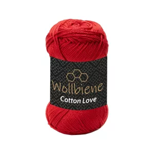 Wollbiene Cotton Love 50g, rot