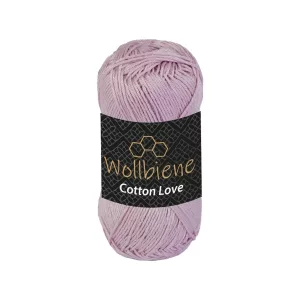 Wollbiene Cotton Love 50g, hell flieder