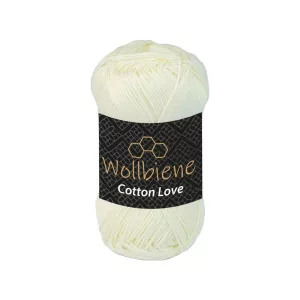Wollbiene Cotton Love 50g, cremeweiß