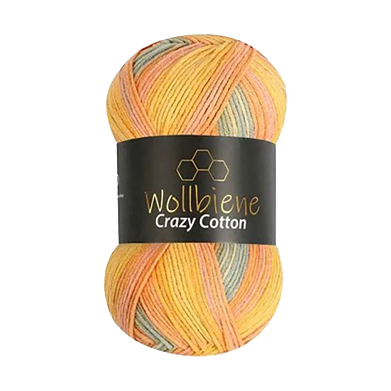 Crazy Cotton grau orange gelb