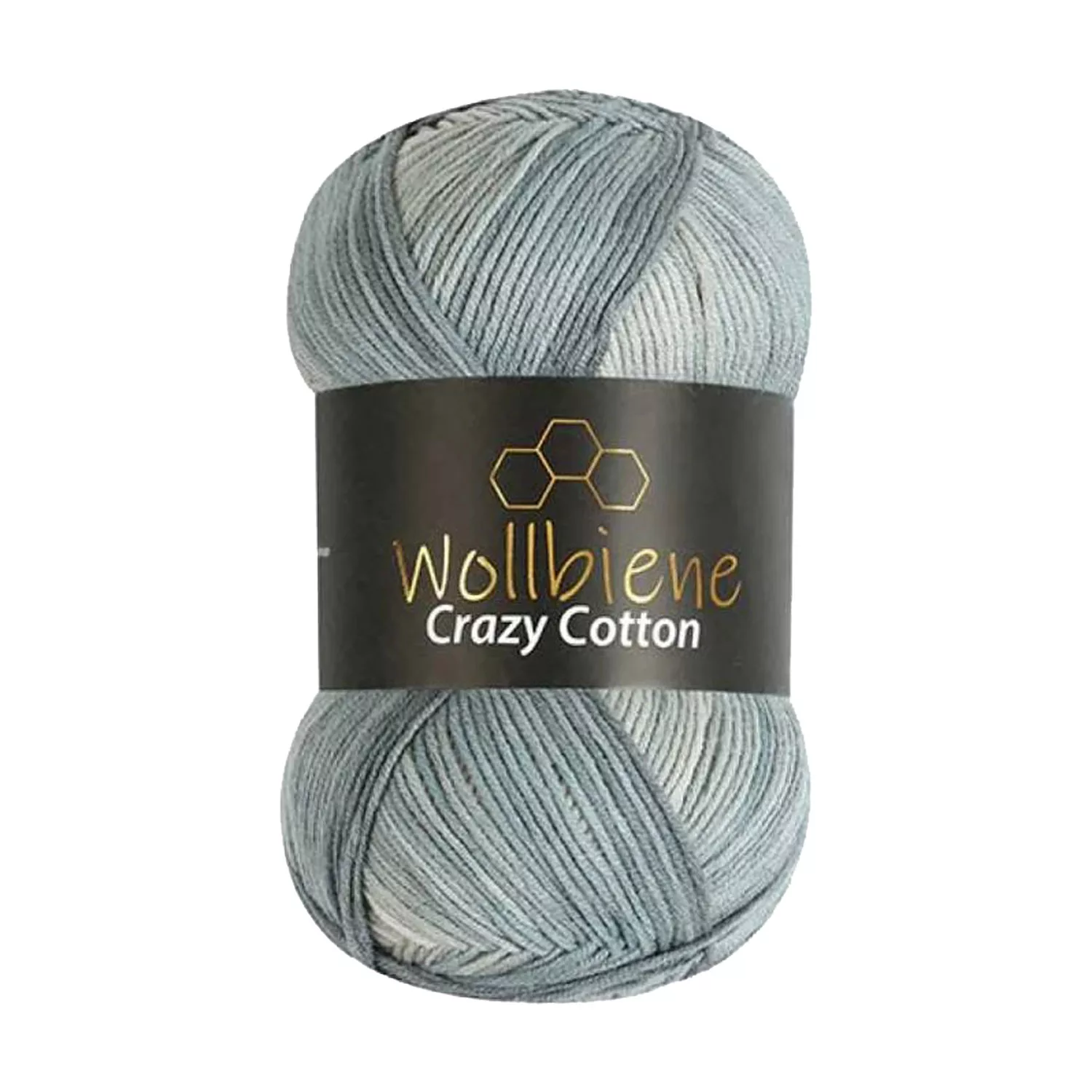 Crazy Cotton grau weiß