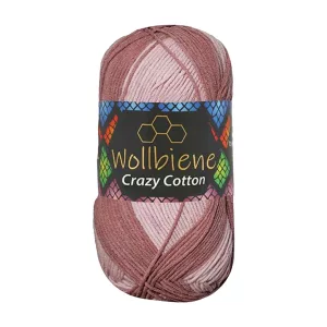 Wollbiene Crazy Cotton 100g, beere
