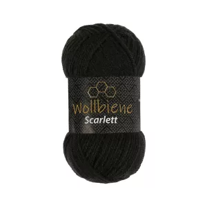 Wollbiene Scarlett 50g, schwarz
