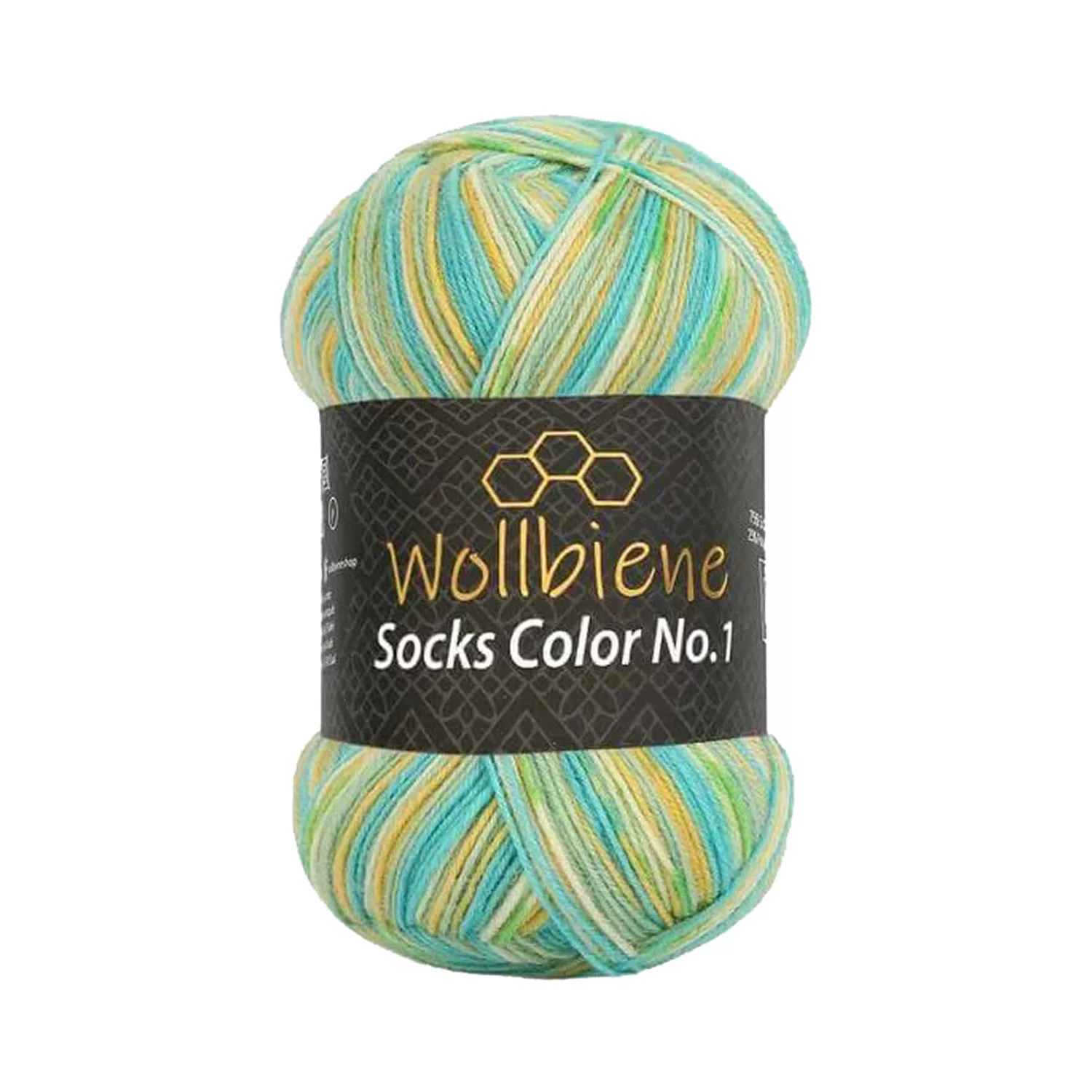 Socks Color türkis grün gelb
